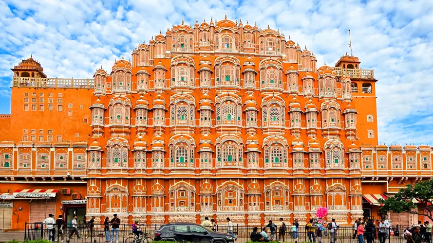India, Jaipur, Hawa Mahal - Palace of the Winds