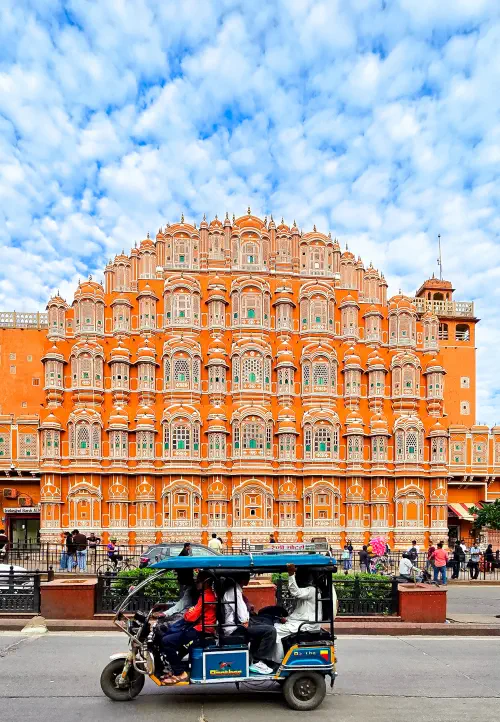 India, Jaipur, Hawa Mahal - Palace of the Winds