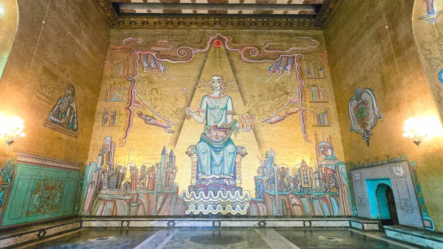 Sweden, Stockholm, Golden Hall, City Hall
