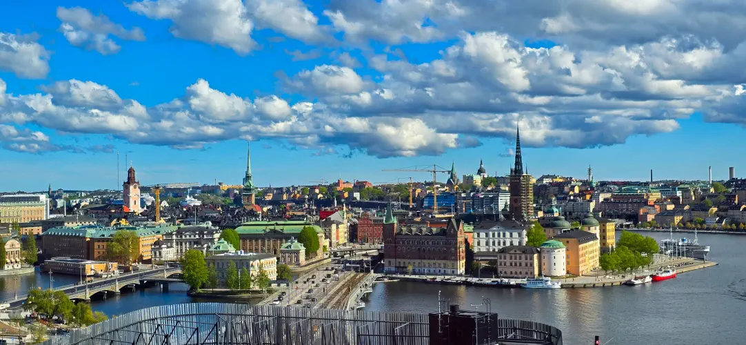 Sweden, Stockholm, View of Gamla Stan