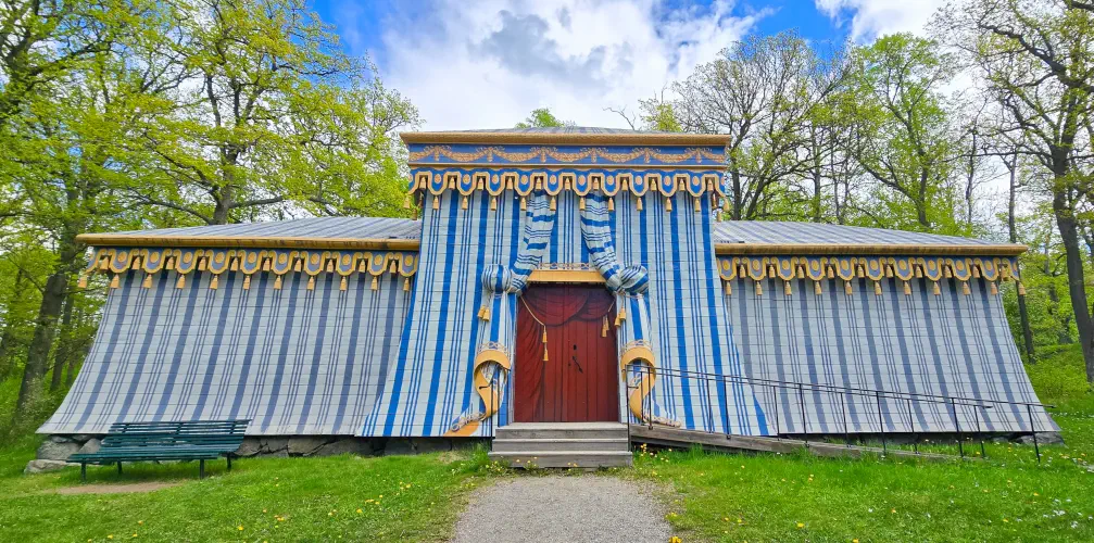 Sweden, Stockholm, Chinese Pavilion Guard Tent, Drottningholm Palace