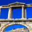 Greece, Athens, Hadrians Arch