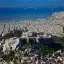 Greece, Athens, Acropolis from Lycabettus Hill