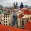 Czechia, Prague, City roofscape