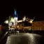 Czechia, Prague, Charles bridge at night