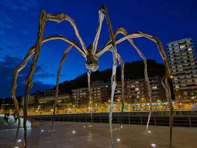 Spain, Bilbao, Maman, Guggenheim Museum