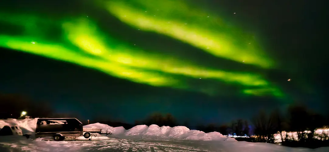 Sweden, Kiruna, Northern Lights, Camp Ripan