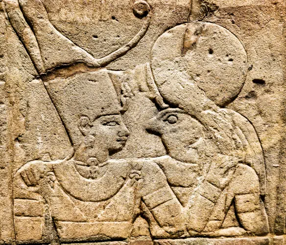 Oxfordshire, Oxford, Egyptian Carvings, Ashmolean Museum