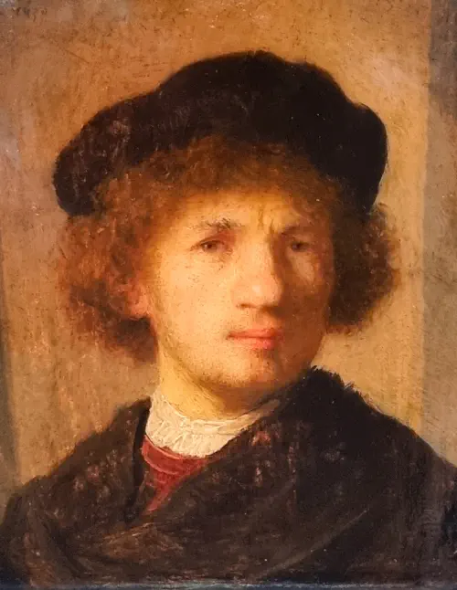 Sweden, Stockholm, Rembrandt self portrait, National Museum