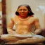 Egypt, Cairo Museum, Egyptian scribe sculpture