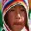 Peru, Puno, Uru people. Floating village Lake Titicaca