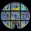 Italy, Siena Cathedral, Stained Glass