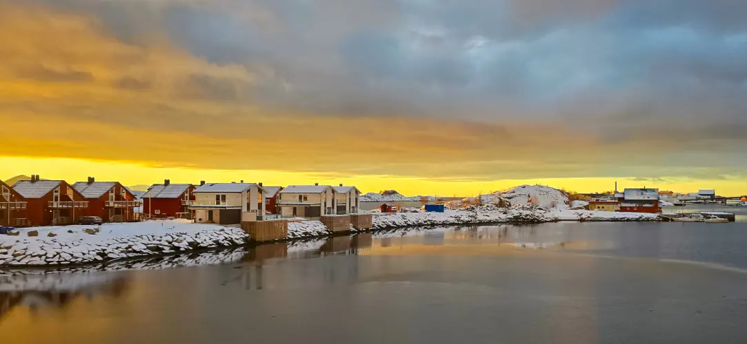 Norway, Svolvaer, Sunrise