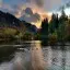 Cumbria, Keswick, Evening at Derwentwater