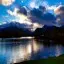 Cumbria, Keswick, Evening at Derwentwater