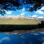 New Zealand, Fiordland National Park, Mirror Lake