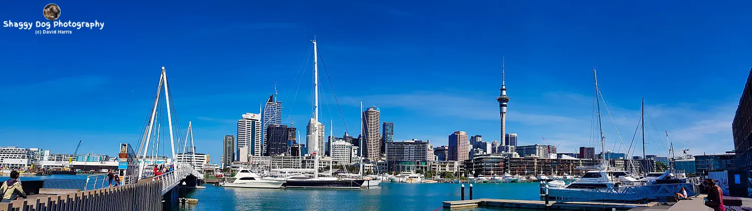 New Zealand, Auckland, Harbour and skyline