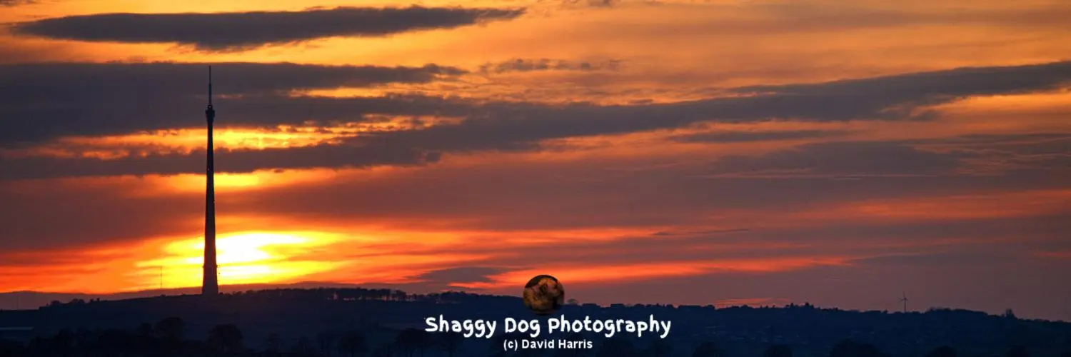 Yorkshire, Emley Moor, Sunset