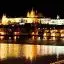 Czechia, Prague, Prague Castle at night