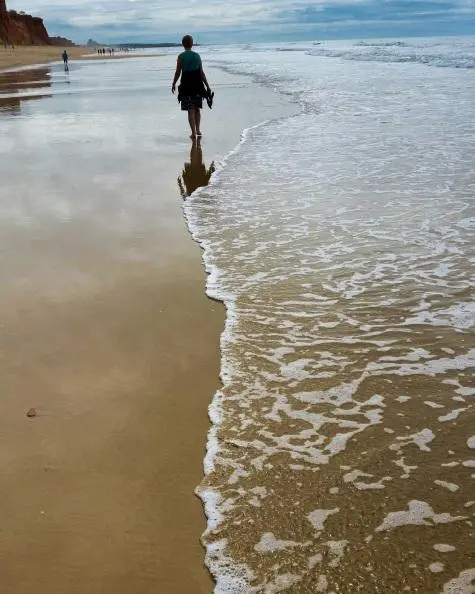 Portugal, Algarve, Praia da Falesia beach