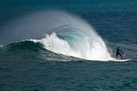 Spain, Lanzarote, Surfing, Famara Beach