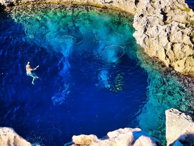 Malta, Gozo, Blue Hole, San Lawrenz