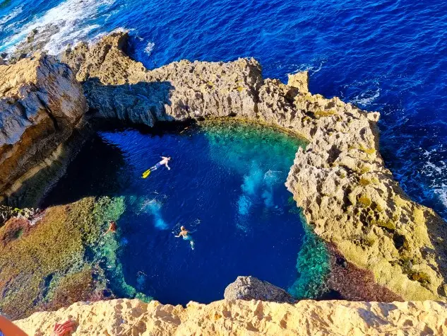 Malta, Gozo, Blue Hole, San Lawrenz