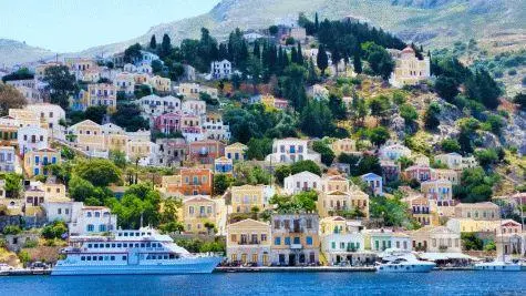 Greece, Rhodes, Symi Harbour