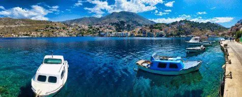 Greece, Rhodes, Symi Harbour