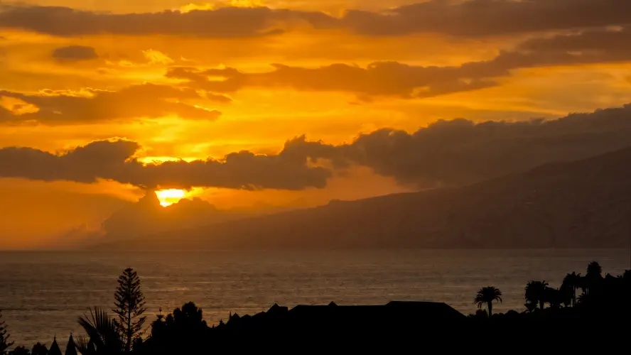 Spain, Tenerife, Costa Adeje Sunset